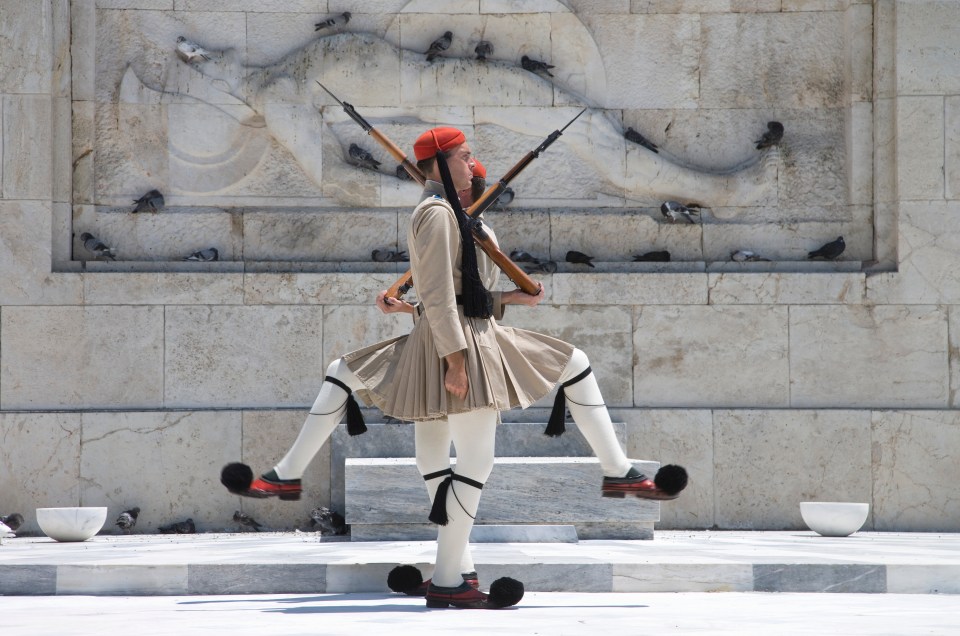 The guards at the Tomb of the Unknown Soldier