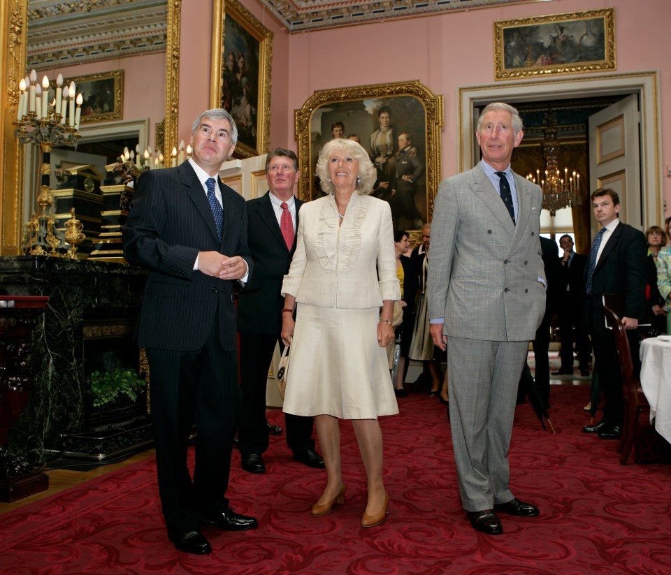 King Charles and Queen Camilla inside the home in 2009