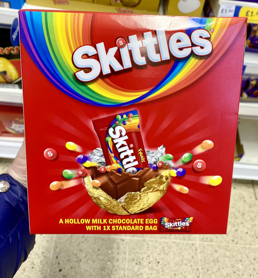 Tesco is selling a Skittle-based Easter egg set