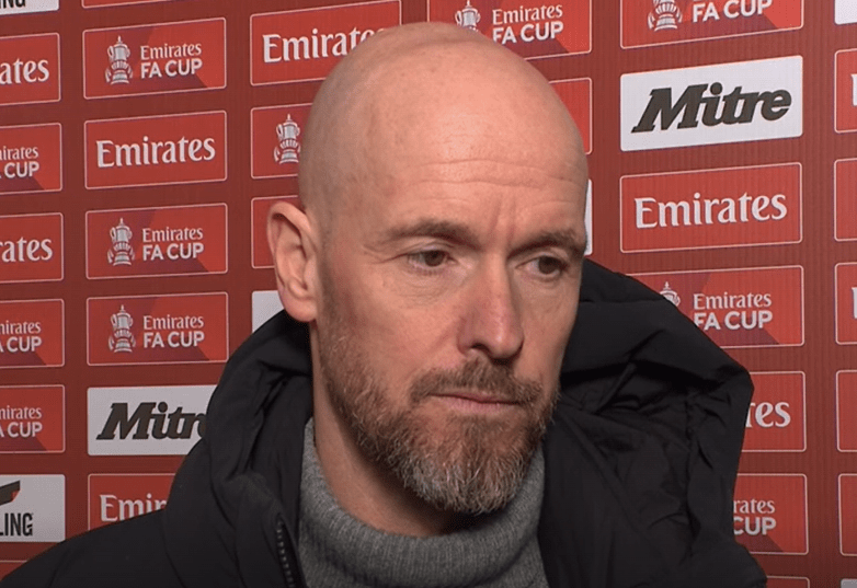 Erik ten Hag appeared unhappy despite his team's victory