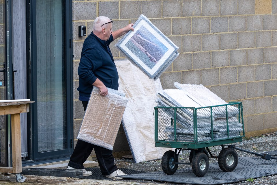 Paintings were also taken away from the spa complex