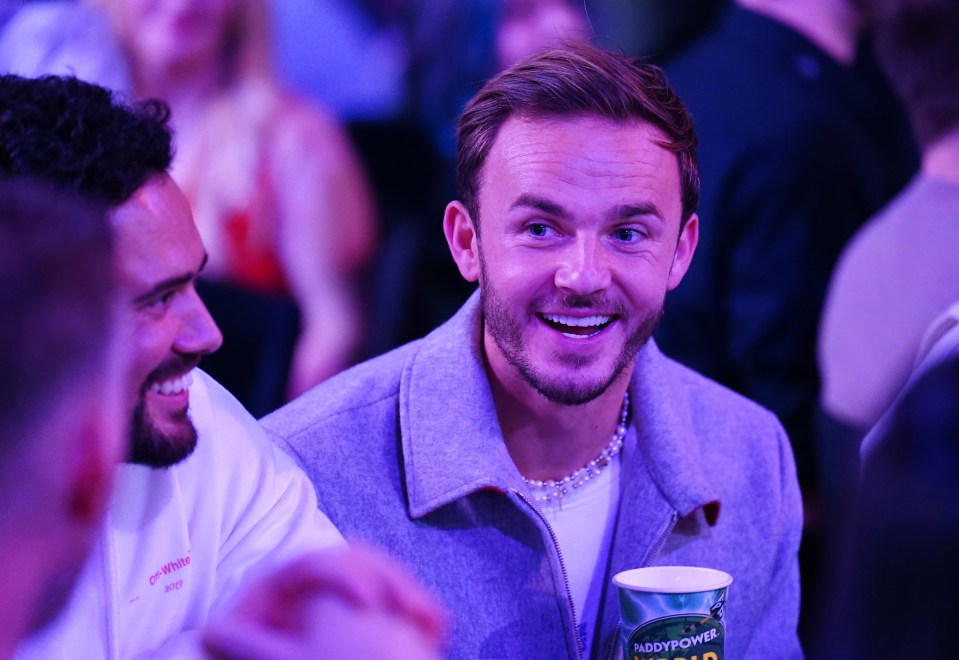 Tottenham's James Maddison was also at Ally Pally for the final