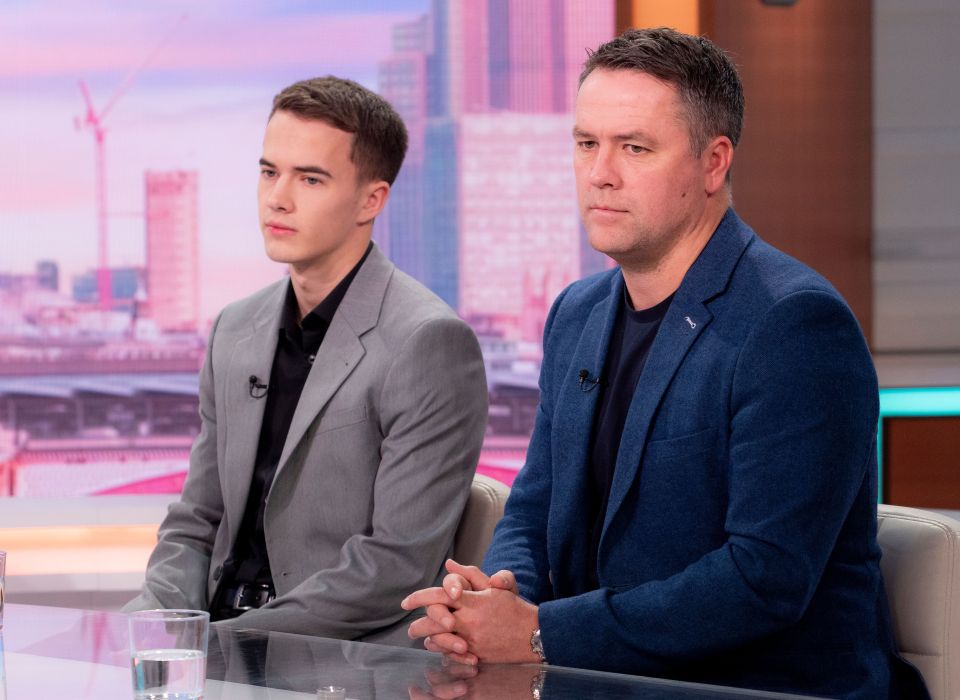 Michael Owen spoke emotionally about his son James' blindness