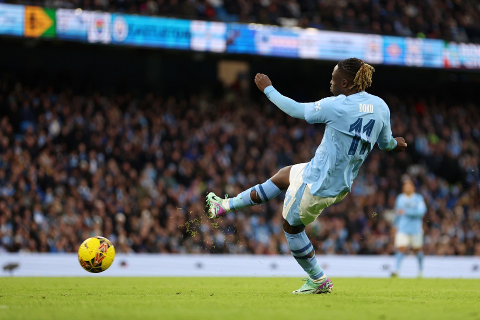 Jeremy Doku rounded off the FA Cup thumping