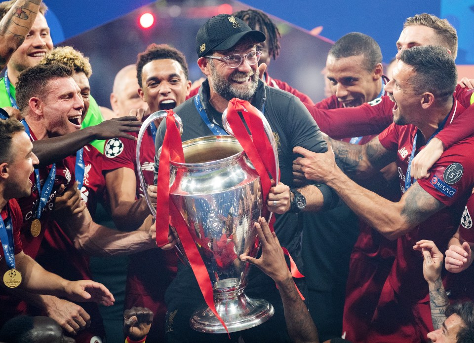 Klopp led Liverpool to their sixth Champions League title in 2019