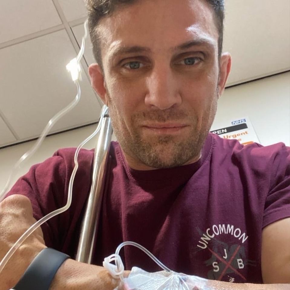 Alex Reid has been rushed to hospital