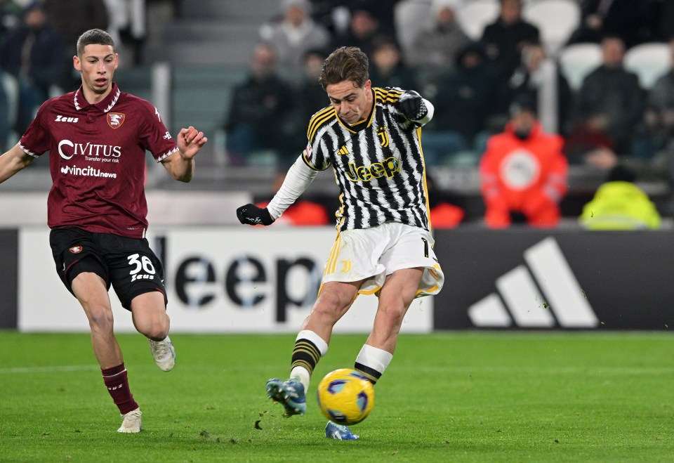 Kenan Yildiz scored a wondergoal against Salernitana