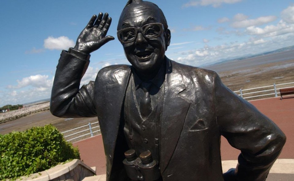 Eric Morecambe is a big name in this seaside town, having been born here in 1926