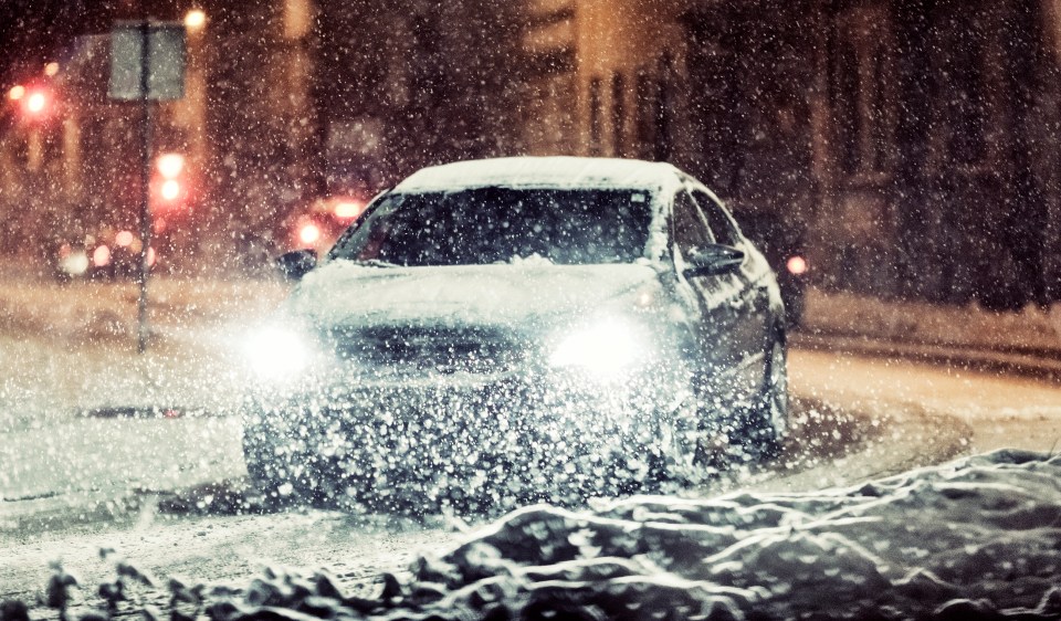 Road surfaces could be slippy and dangerous - with grit likely to be used in certain areas