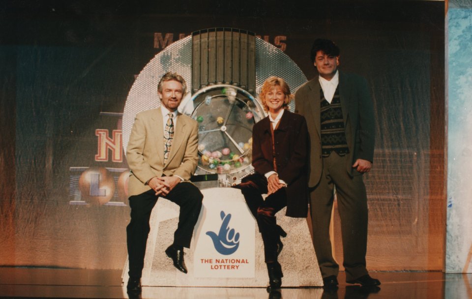 Noel Edmonds and Anthea Turner presented the first ever National Lottery draw