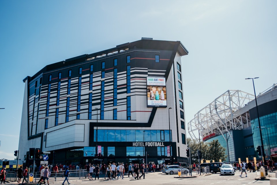 Gary also has links to Hotel Football, next to Man United's stadium