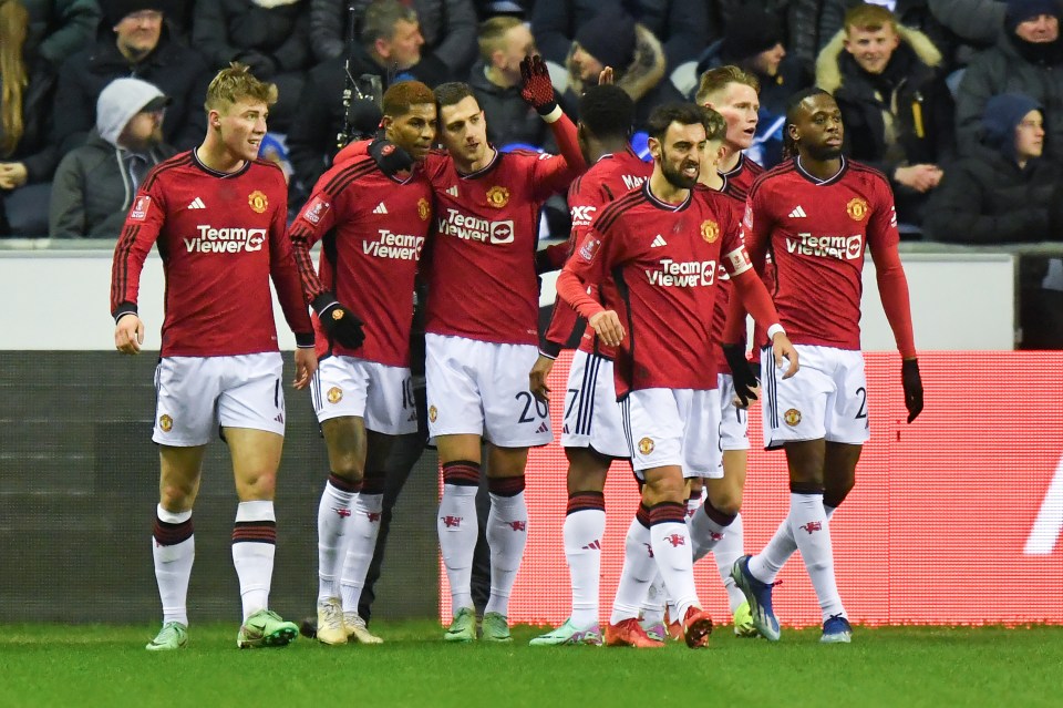 Rashford set up Diogo Dalot for United’s opening goal