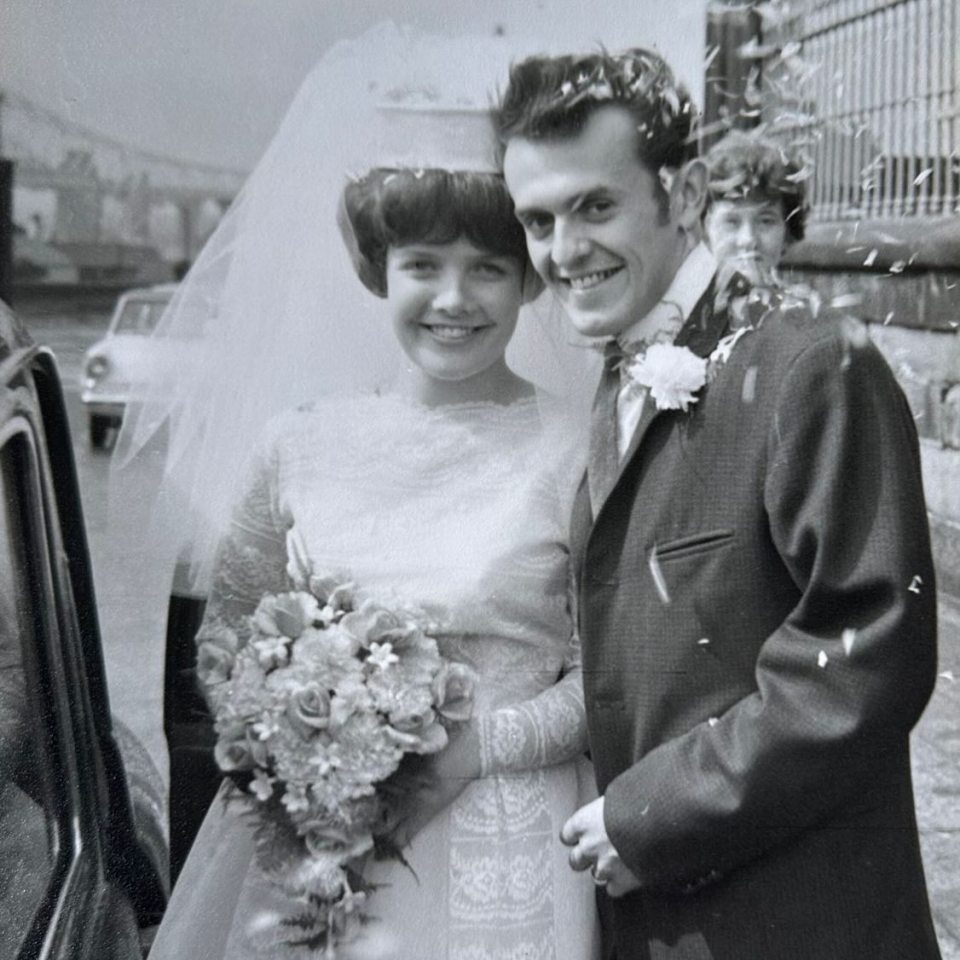 One of her latest posts was a black and white photograph from Pauline and David's wedding day where she thanked them for 'bringing us so much happiness'