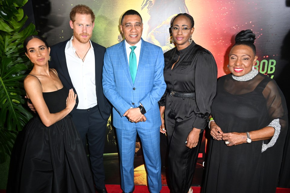 This past week Harry and Meghan were flown by Paramount to attend the premiere of Bob Marley movie One Love