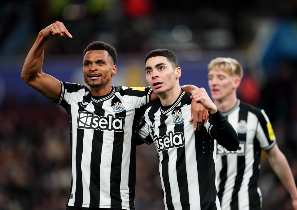 Newcastle put a blow in Aston Villa's top four hopes