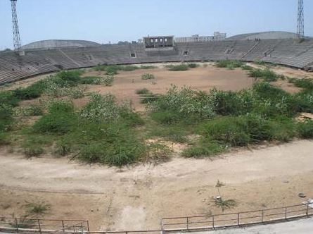 The once beautiful sports venue was left to rot for years after not being looked after