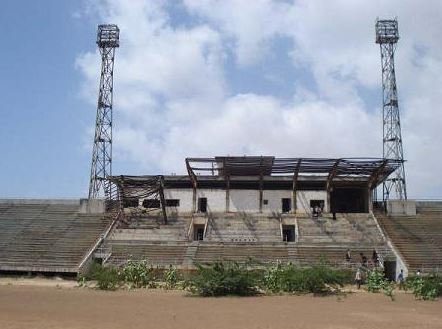 The stadium was falling apart and broken after years of neglect