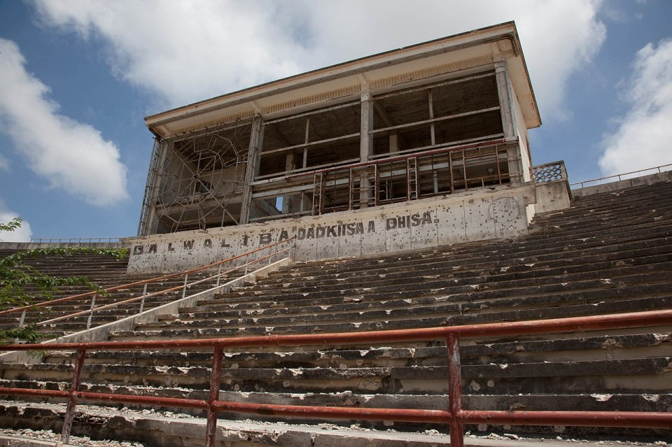 The stadium was once dubbed the 'jewel of Africa' before it was left abandoned