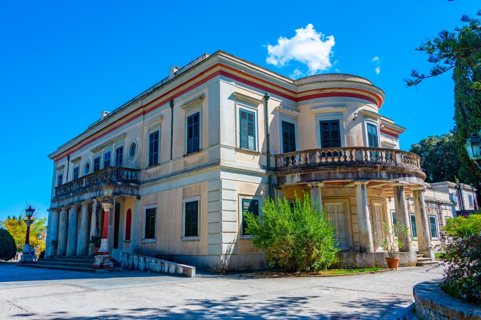 The Mon Repos palace in Corfu was once home to Prince Philip and his family