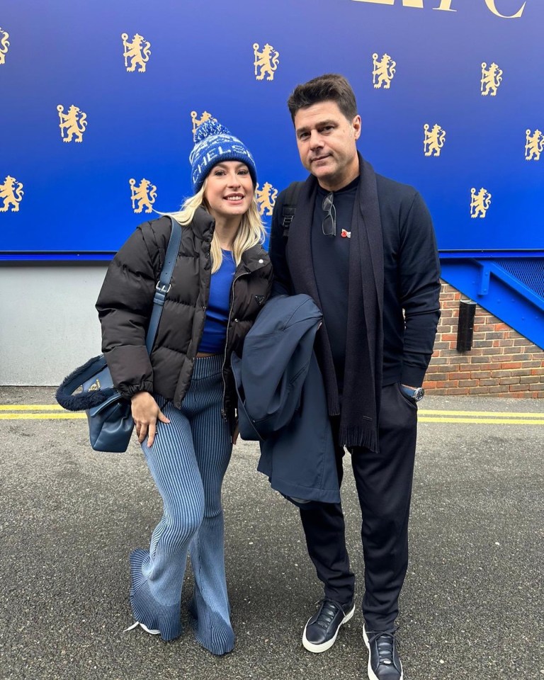 She has been pictured with Mauricio Pochettino