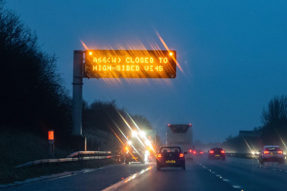 the Met Office has issued some tips to help drivers keep safe in storm Isha