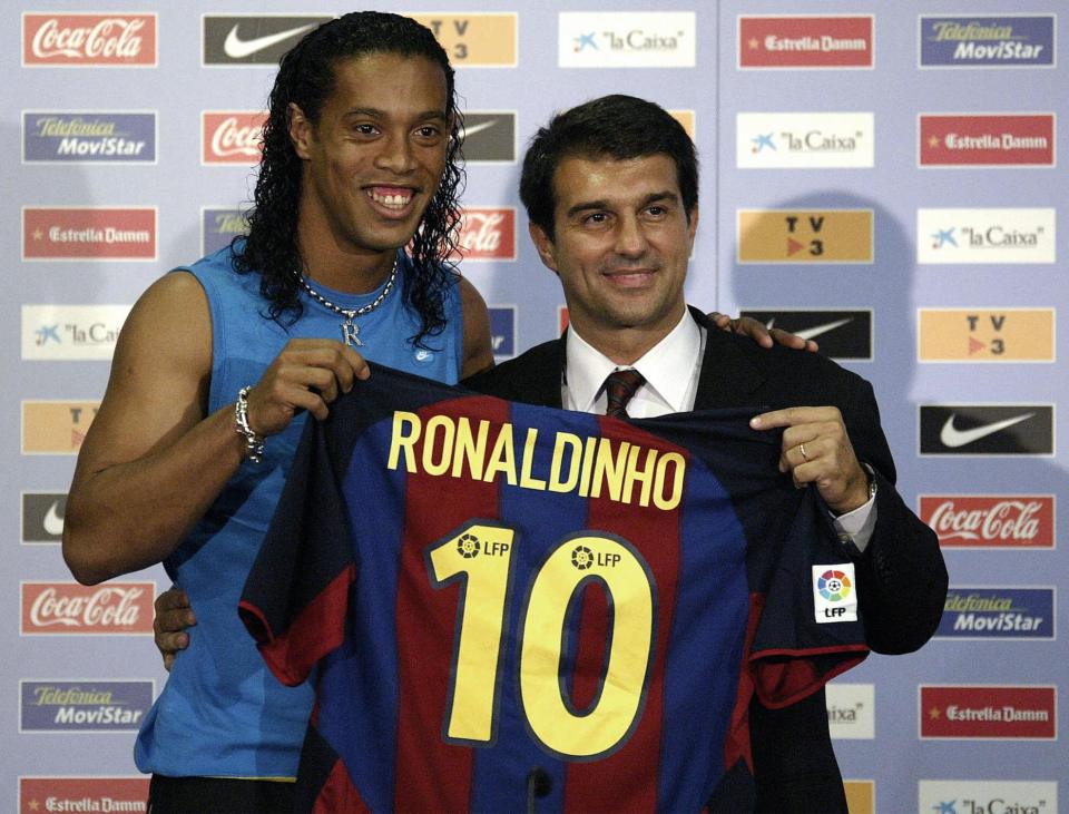 Ronaldinho famously wore the number ten