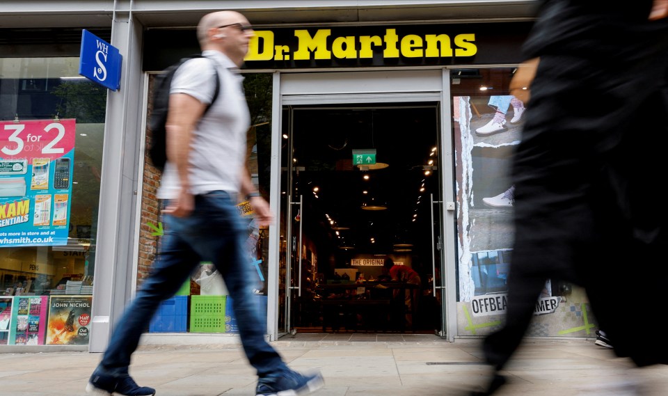 Dr Martens has been hit by plummeting US sales, which fell nearly a third at the end of 2023