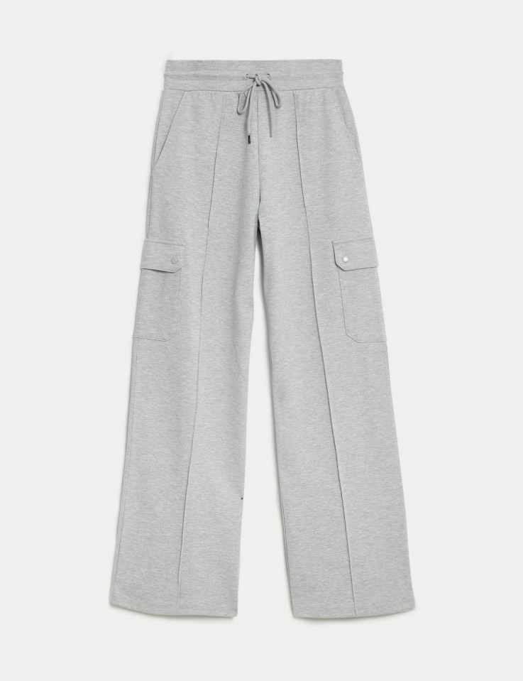 M&S’ Ponte Utility Wide Leg Trousers are available in sizes 8 to 24