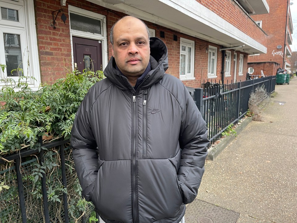 Ahmed Mania, 52, has lived on the estate for 21 years. He's a supervisor and struggling during the cost-of-living crisis