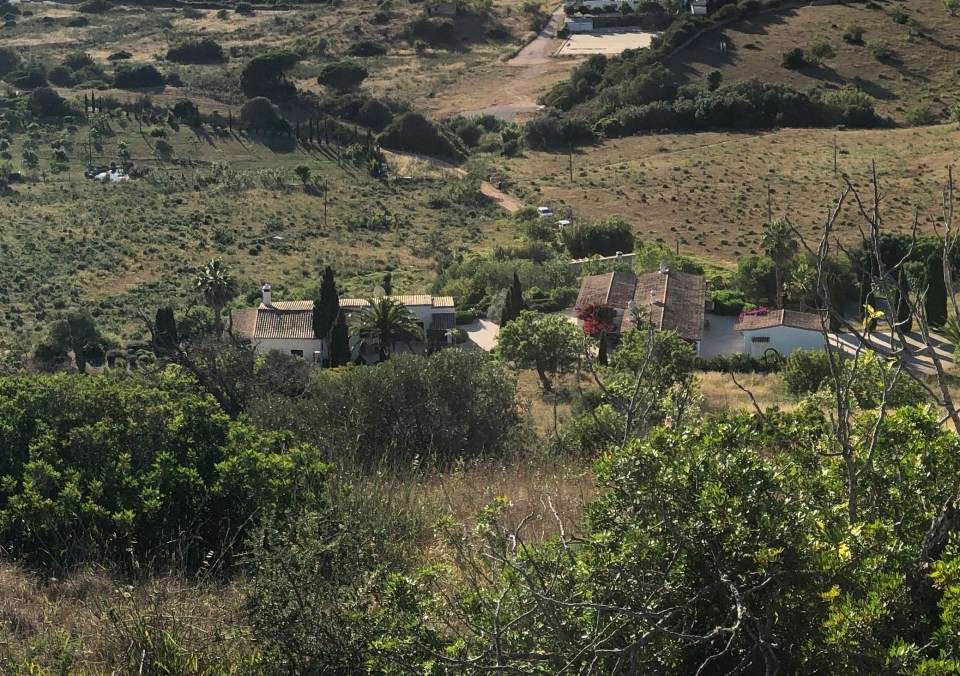 A picture showing the house near Praia da Luz, where German paedophile Christian B is believed to have lived