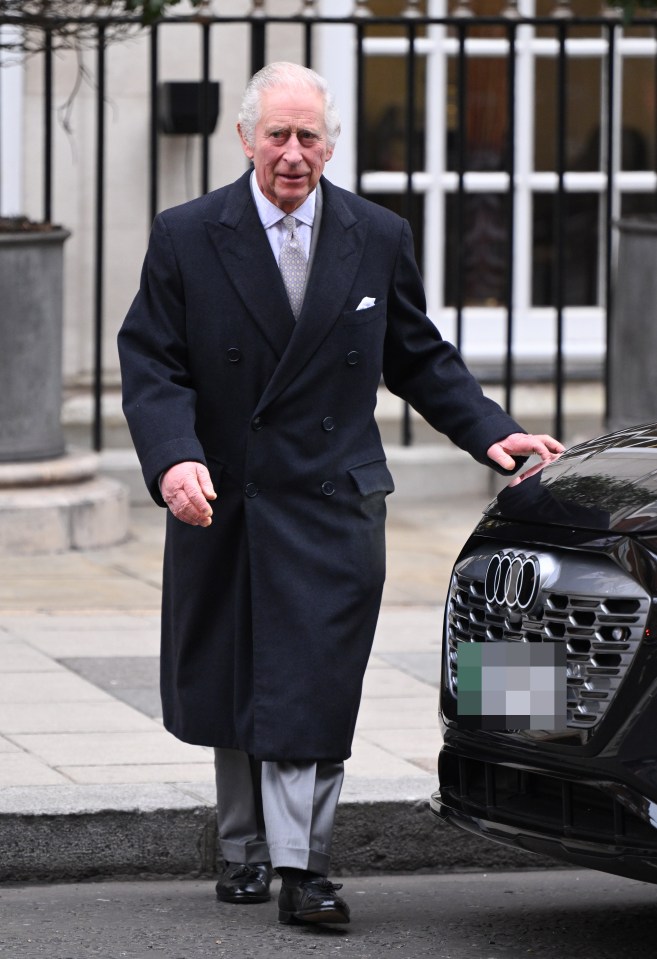 Charles headed home after his planned surgery for an 'enlarged prostate'