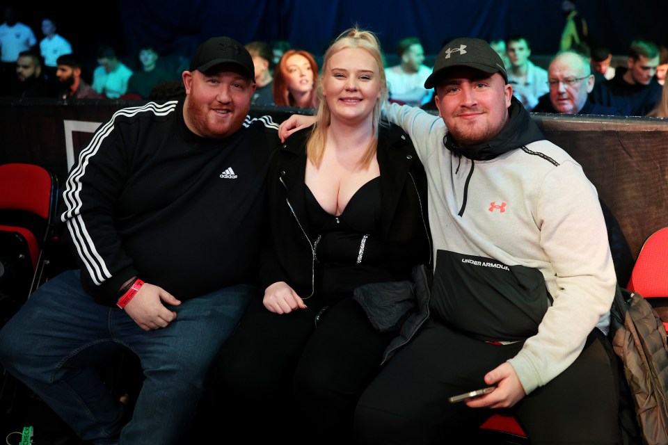 Littler and Eloise at a Misfits boxing event in January