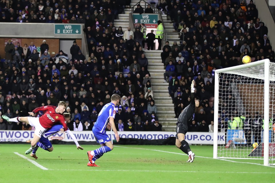 Rasmus Hojlund was wasteful in front of goal for Man Utd on Monday