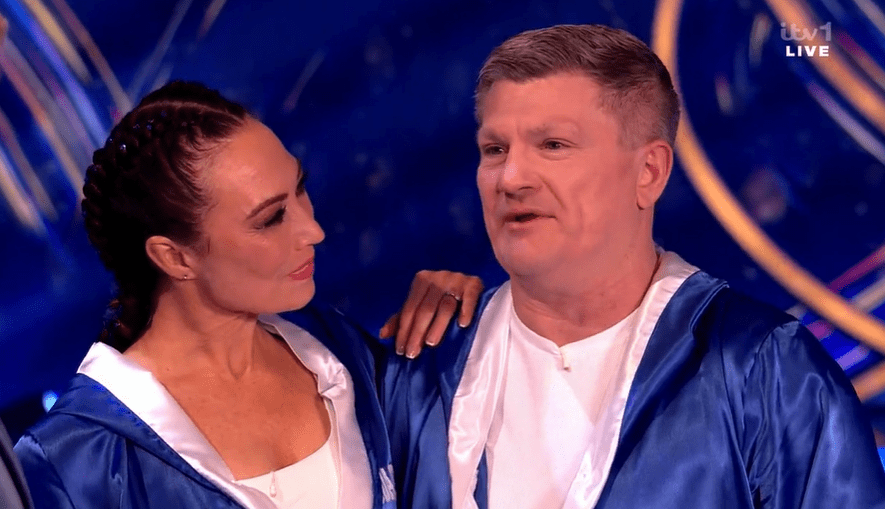 Ricky Hatton is in skate off next week on Dancing On Ice