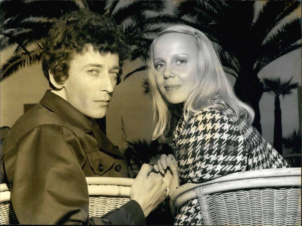 Robert Powell and Georgina Hale in Cannes