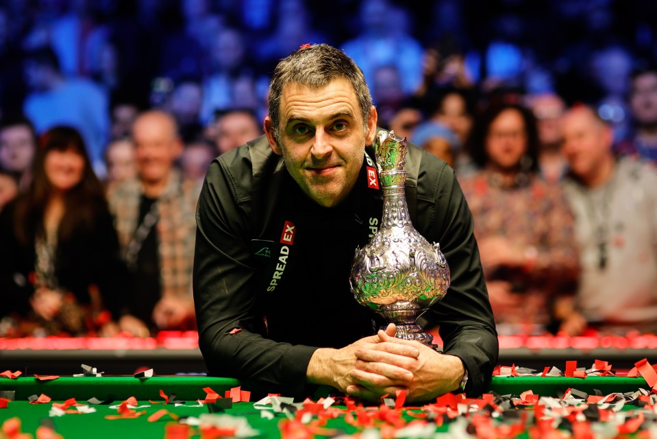 Ronnie O'Sullivan picked up his latest silverware in Sheffield