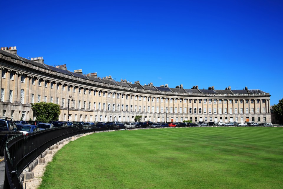 Admire the dramatic beauty of the Royal Crescent where Jane Austen’s cousin Jane Cooper lived