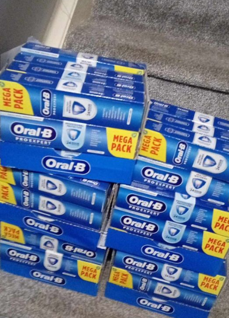 A savvy shopper nabbed approximately 70 boxes of toothpaste from Asda