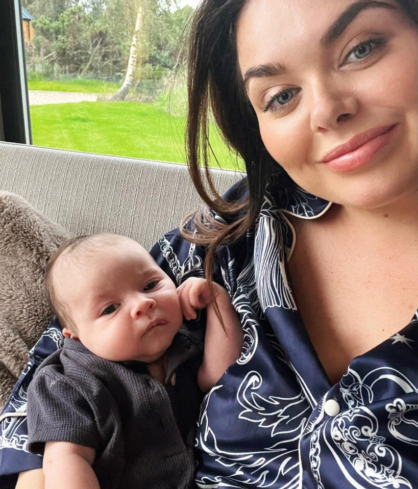 Scarlett Moffatt gave birth to baby son Jude back in June