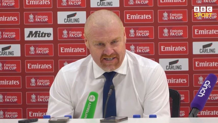 Sean Dyche raged at VAR during his post-match press conference on Thursday