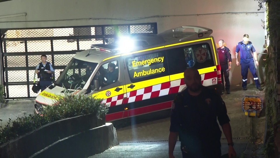 The 25-year-old was then rushed to St Vincent's hospital