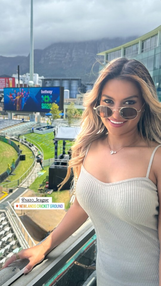 Melissa Reddy stunned at a South African cricket ground