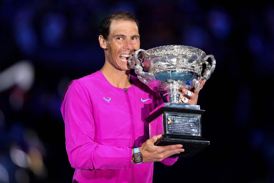 Rafael Nadal won the Australian Open in January 2022