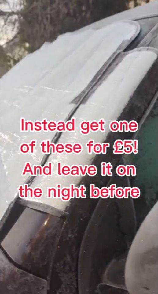 He recommends a £5 hack instead to look after your windscreen