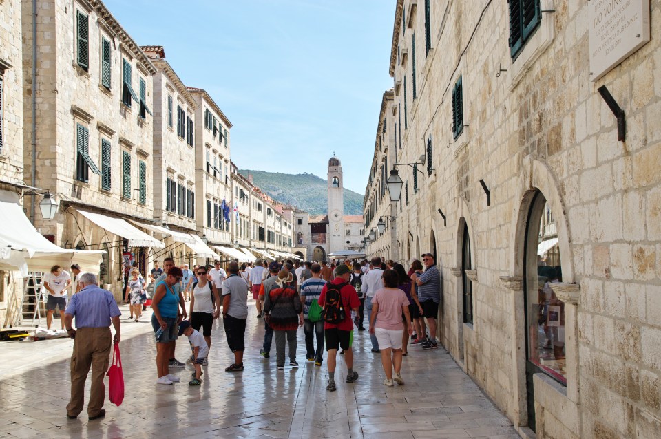 The bustling and elegant Stadun is the city’s main street in the old town