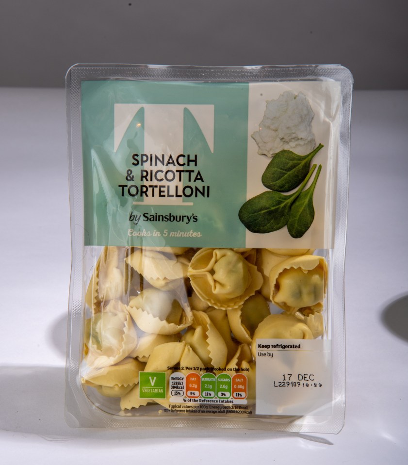 Sainsbury's tortellini was great value