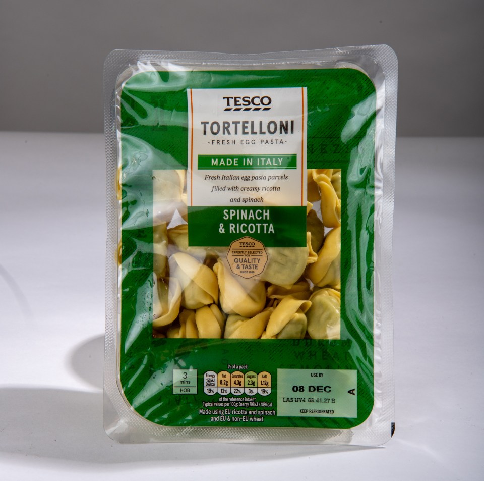 Tesco's tortellini wasn't as strong as some of the others