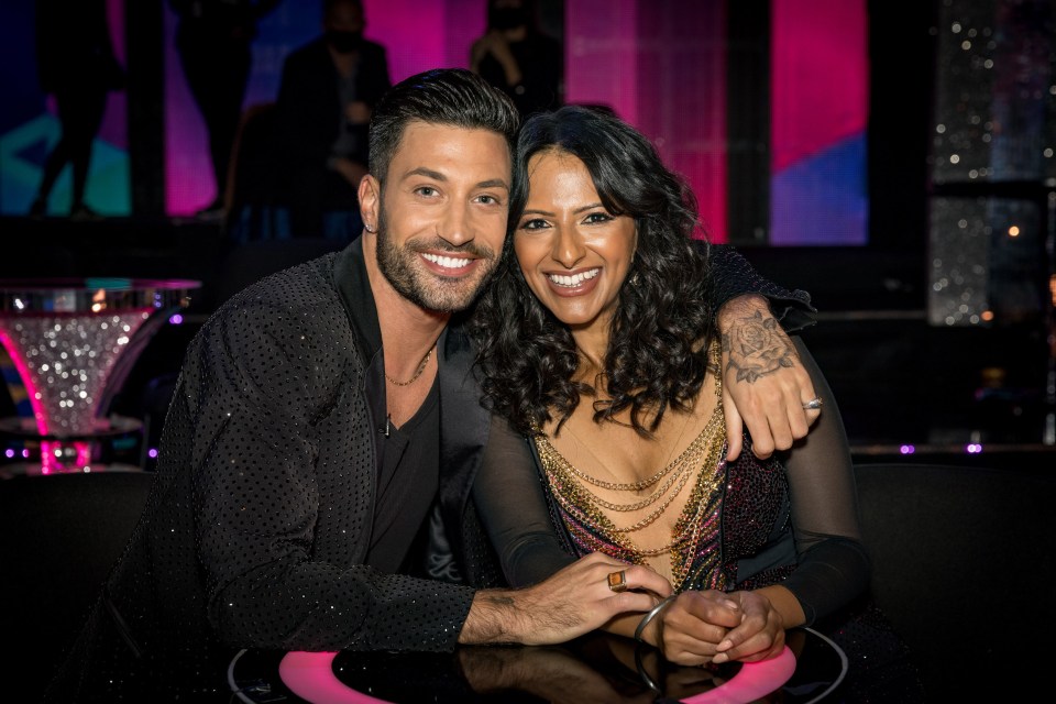 Giovanni Pernice with his 2020 celeb dance partner Ranvir Singh