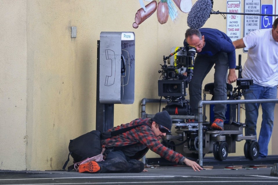 An onlooker in Los Angeles said: ‘Leo was seen rushing to a pay phone outside a local market’