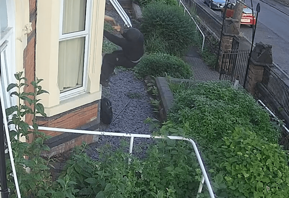 He tried to break into a home but was shoved away by a resident